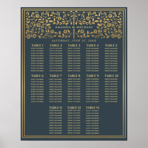 Grau Royal Mittelalterliches Schwert Hochzeitskart Poster