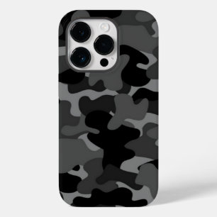 Grau-Schwarz-Camouflage Case-Mate iPhone 14 Pro Hülle