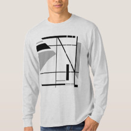 Grau Schwarz Modernste Bold Abstrakt T-Shirt
