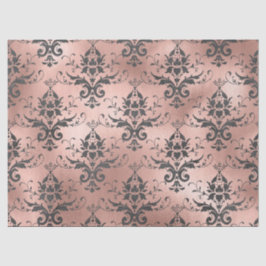 Grau Scroll Arbeit Blumenmotiv Rosa Dekoupage Seidenpapier