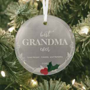 Grau Silver Best je Oma Ornament Aus Glas