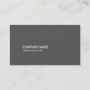 Grau Simples Modern Elegant Company Visitenkarte