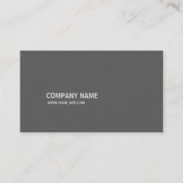 Grau Simples Modern Elegant Company Visitenkarte