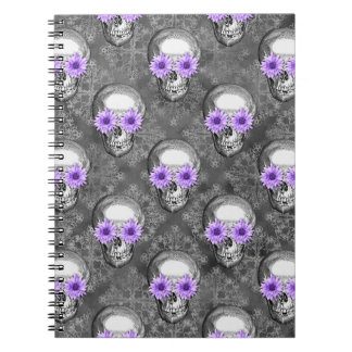Grau Skull Note book Notizblock