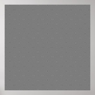 Grau-Spiralenentwurf. Modernes Muster des Spaßes Poster