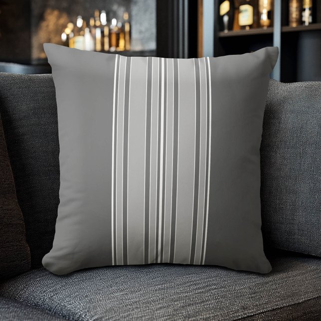 Grau Streifen Center - Modernes Bild kann Farbe be Kissen (Modern Stripe Pillow)