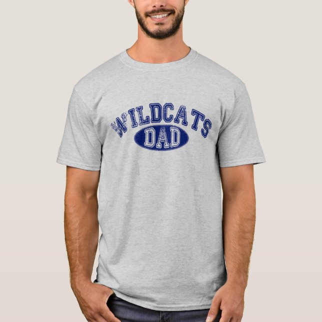Grau-T-Shirt VATER Wildkatzen-SS T-Shirt (Vorderseite)