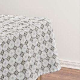 Grau-Tiled-Diamantquadrat-Muster Tischdecke
