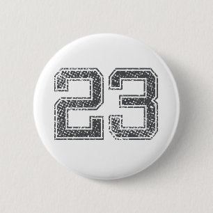Grau trägt Jersey #23 zur Schau Button