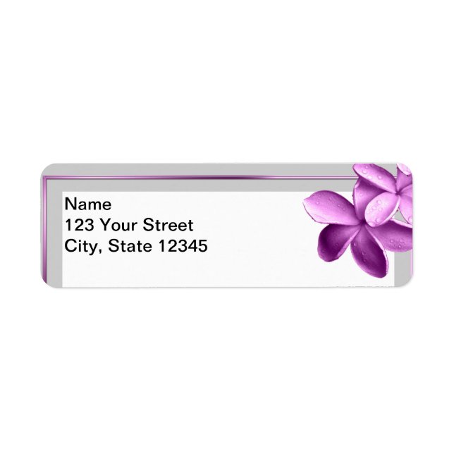 Grau und Eggplant Plumeria (Vorne)