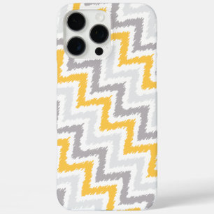 Grau und Gelb Diagonal Zigzag Ikat Muster title_seo2