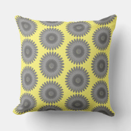 grau und gelb, kissen