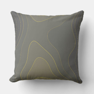 Grau und Gold Kissen