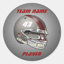 Grau und Maroon Football Helmet