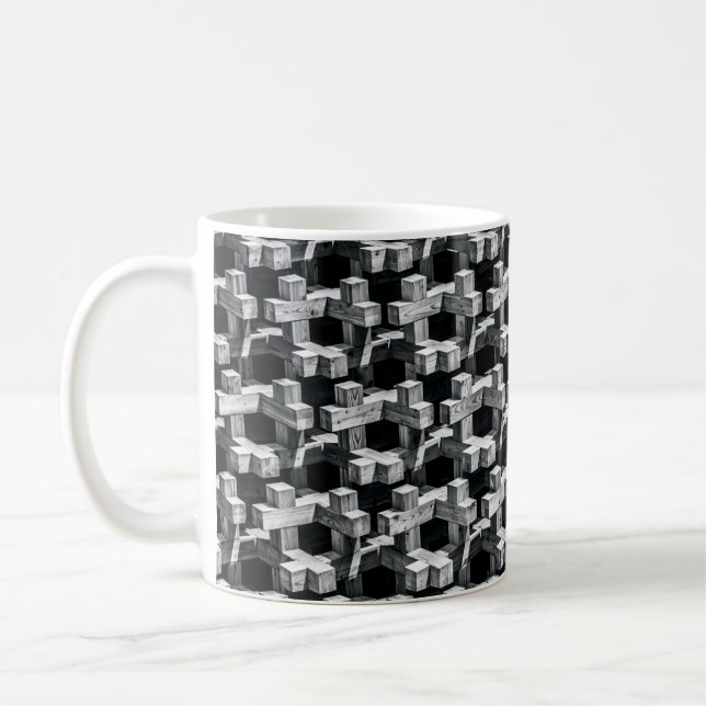 Grau- und Schwarzkreuz Kaffeetasse (Links)