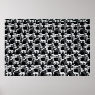 Grau- und Schwarzkreuz Poster