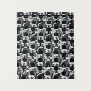 Grau- und Schwarzkreuz Wandteppich