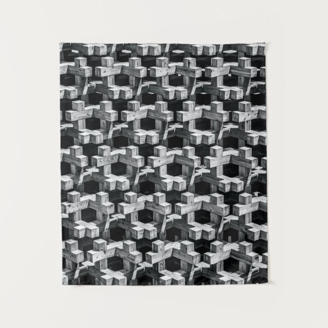 Grau- und Schwarzkreuz Wandteppich (Vorderseite)