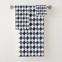 Grau und Weiß Harlequin Diamant-Muster