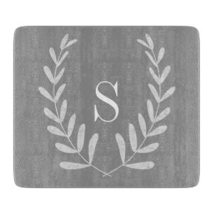 Grau-und Weiß-Kranz-Gewohnheits-Schneidebrett Schneidebrett