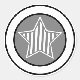 Grau und White Star Sticker