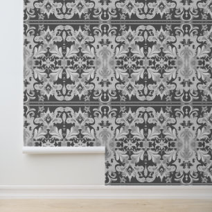 Grau Viktorianisch Elegance Tapete