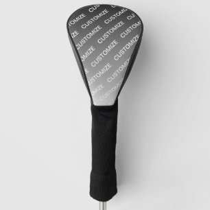 Grau (wechselbare Farbe) Ombre & Textmuster Golf Headcover