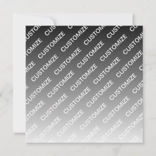 Grau (wechselbare Farbe) Ombre & Textmuster Mitteilungskarte