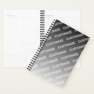 Grau (wechselbare Farbe) Ombre & Textmuster Planer