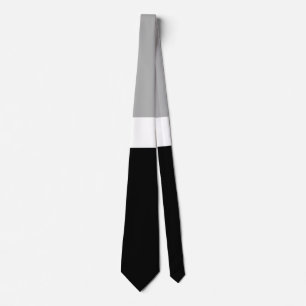Grau-Weiß-Schwarz-Farben-Design Krawatte