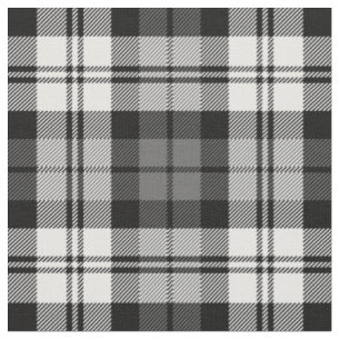 Grau-weißer Black Watch Tartan Karo Stoff