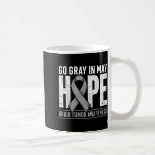 Grau werden im Mai Hoffnung Hirntumor-Bewusstseins Kaffeetasse