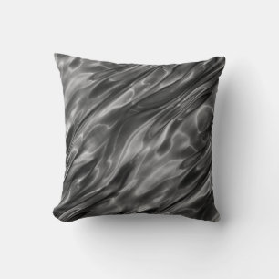 Grau White & Black Modern Abstraktes Design Kissen