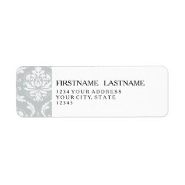 Grau-White-Damask-Muster