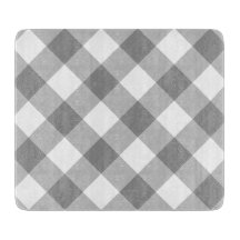 Grau White Gingham Modernes Land