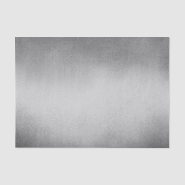 Grau White Ombre Modern Seidenpapier (Vorderseite)