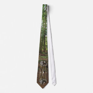 Grau Wolf & Forest Wildlife Earth Day Necktie Krawatte
