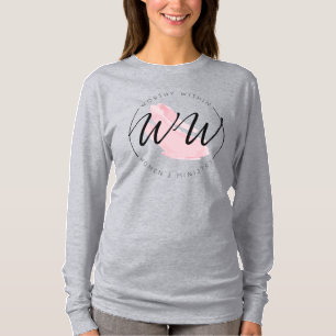 Grau Worthy innerhalb eines langen Schläfenschläfc T-Shirt