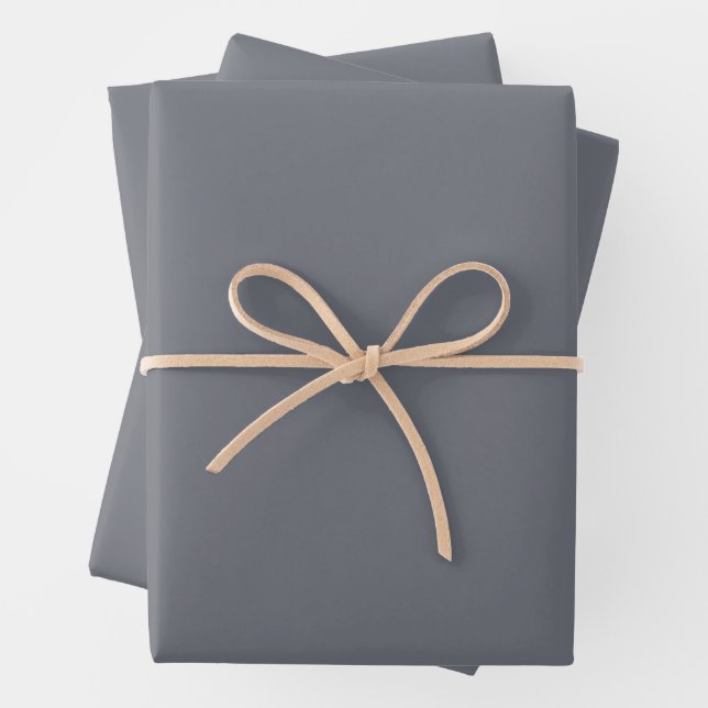 Grau ZUSTOMIZABLE Geschenkpapier Set (Beispiel)