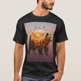 Graubären-Wald-Berg T-Shirt