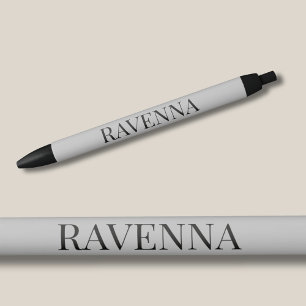 Graubeige Luxus Serif Individueller Benutzerdefini Kugelschreiber