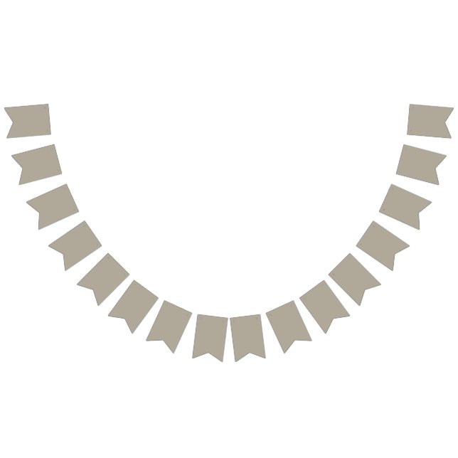 Graubeige Wimpelkette (Alle)