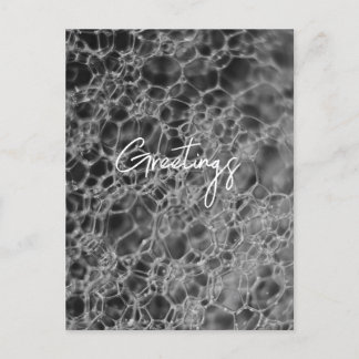 Graubläschen-Design Feiertagspostkarte