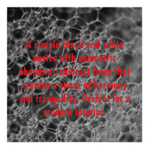 Graubläschen-Design Poster