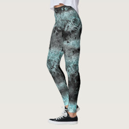 Graublau gekaut leggings