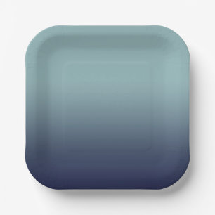 Graublau. Pappteller