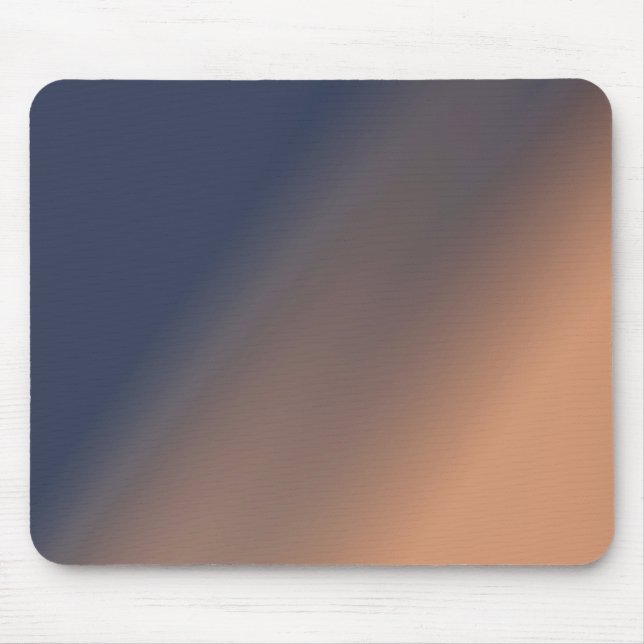 Graublau und beige Gradienten. Mousepad (Vorne)