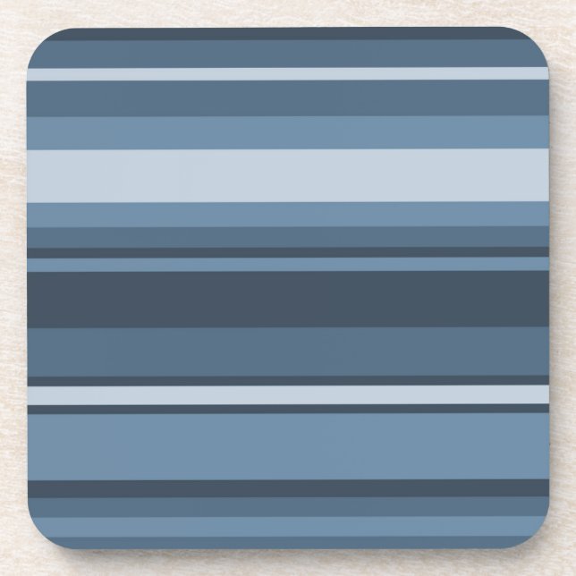 Graublaue Streifen Untersetzer (Vorderseite)