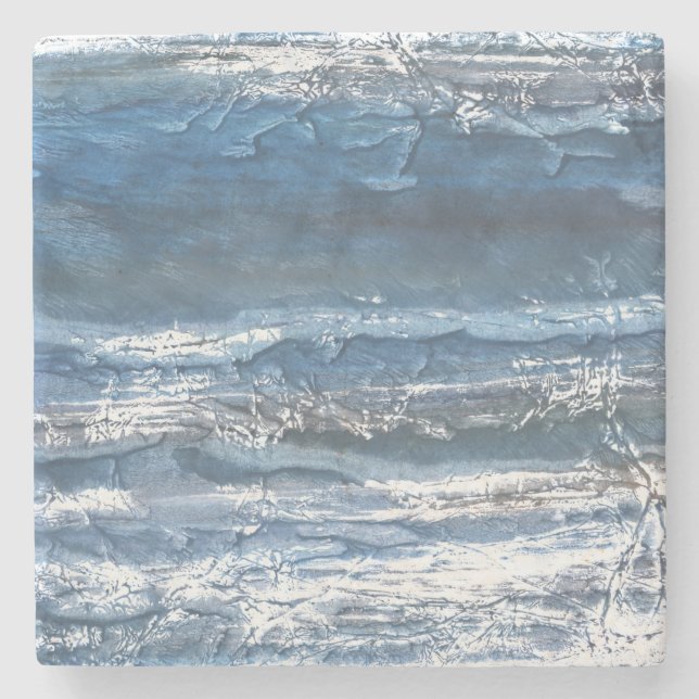 Graublauer Marmor Steinuntersetzer (Vorderseite)