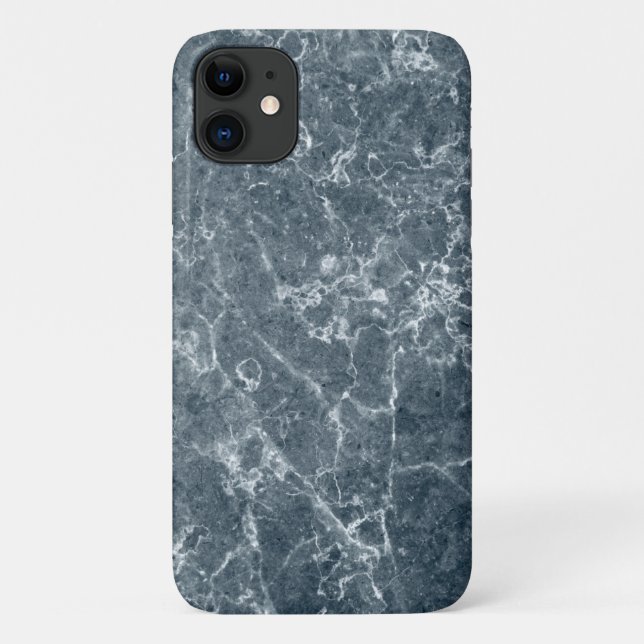 Graublaues Abstraktes Muster Case-Mate iPhone Hülle (Rückseite)